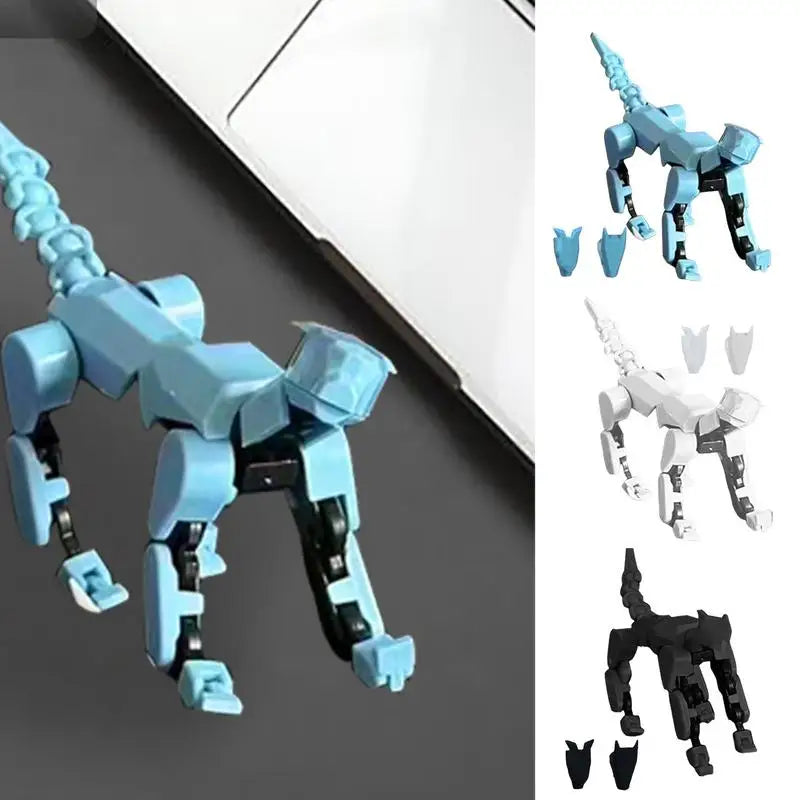 Figura de acción de perro mecánica impresa en 3D, robot de forma cambiante con múltiples articulaciones y movimiento, juguetes para aliviar el estrés, regalos para niños