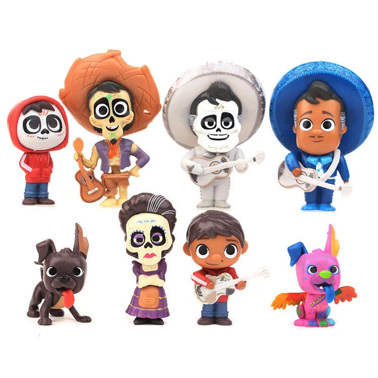 Figuras de acción de la película Pixar COCO, 8 unidades por juego