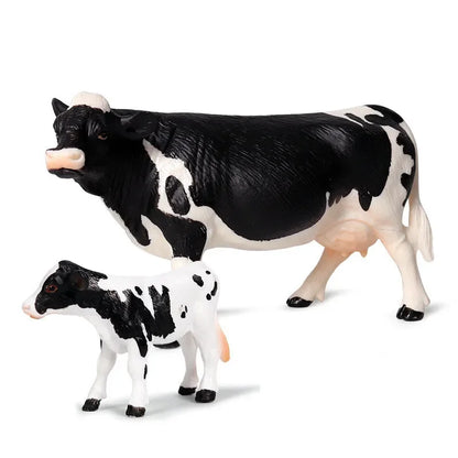 Figurine d'action de haute qualité, modèle d'animaux de simulation, conception réaliste, bétail, vache, taureau, décoration de la maison, jouets éducatifs pour enfants, cadeau