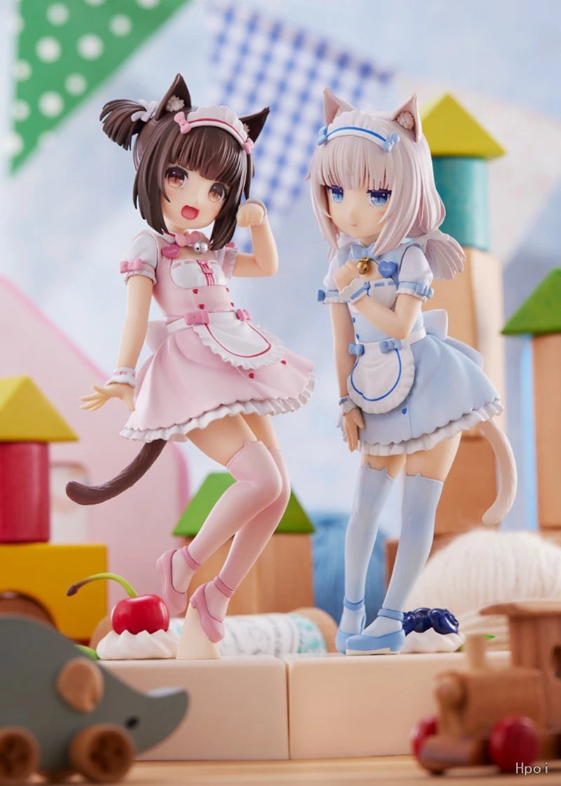 Figurine d'anime NEKOPARA 18 cm Kawaii Girl Chocola Figurine d'action mignonne femme de chambre vanille Figurine PVC Collection modèle poupée jouets cadeaux