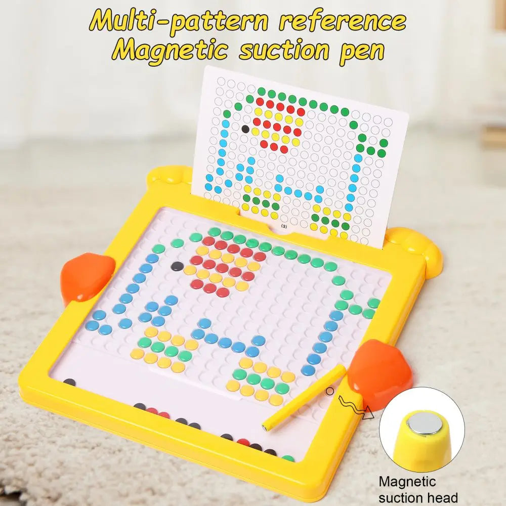 Kids Magnetic Drawing Board Yellow Duck Dinosaur Writing Board Creative Drawing Booklets Pattern Educational Montessori Toy Gift