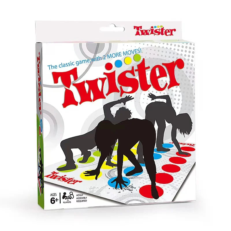 Juego Twister Juegos de fiesta multijugador Alfombra más grande y desordenada Más puntos de colores Juego de fiesta familiar y para niños Compatible con Alexa