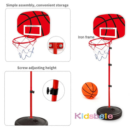 Basketball Hoop 63-150CM Toddler Adjustable Stand Rack Toys For Kids Baby Outdoor Indoor Ball Sport Basket Holder Hoop Game