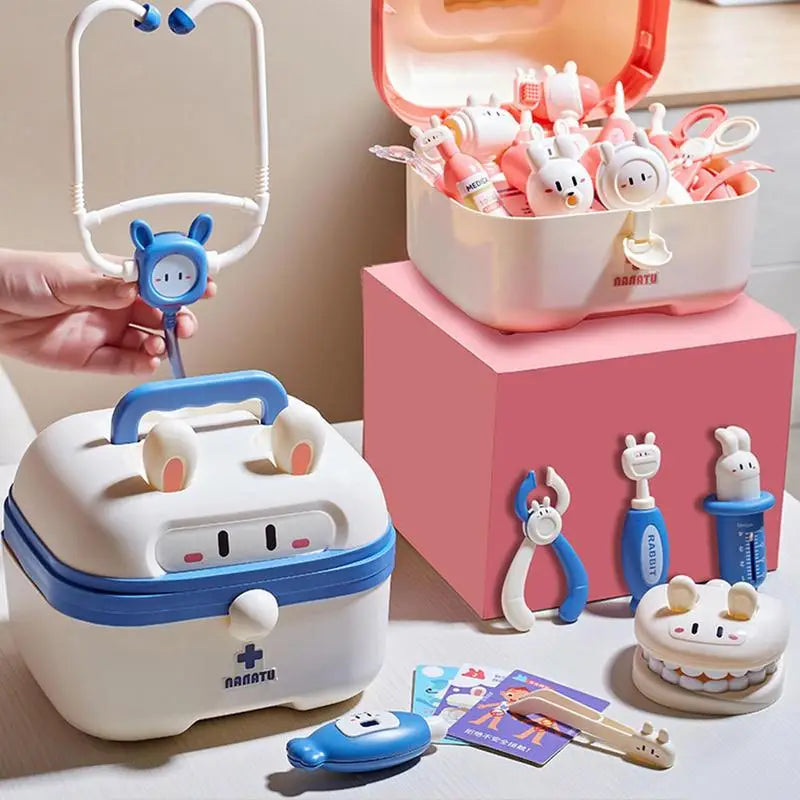 Juego de médico para niños, juego de simulación, juegos de rol para niñas, accesorios de hospital, botiquín médico, bolsa de herramientas de enfermera, juguetes para niños, regalo