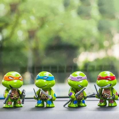 Figuras de acción de las Tortugas Ninja, set de 4 unidades, Neca TMNT, edición limitada, figuras de acción, modelos móviles, juguetes, regalos