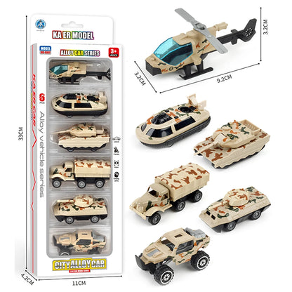 1:64 Alliage Voiture Miniature Militaire Camion Réservoir Collection Glissière Véhicule Jouet Avion Sous-marin Modèle Garçon Enfants Jouet Cadeau D'anniversaire