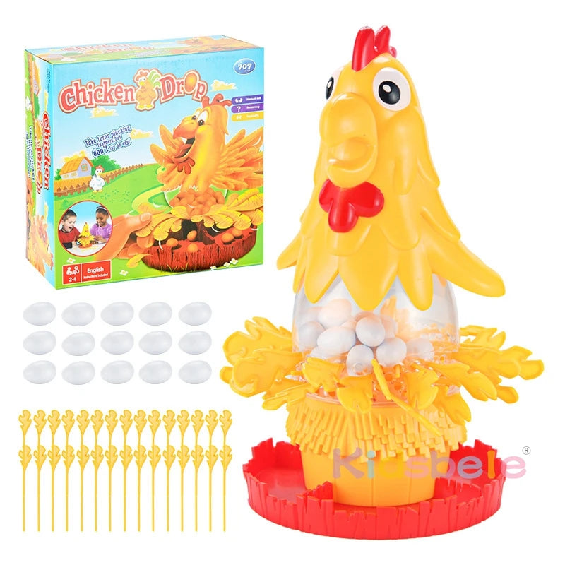 Chicken Eggs Chicken Feather Game Hen Laying Eggs Educational Toys Desktop Toy