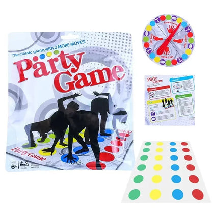 Juego Twister Juegos de fiesta multijugador Alfombra más grande y desordenada Más puntos de colores Juego de fiesta familiar y para niños Compatible con Alexa