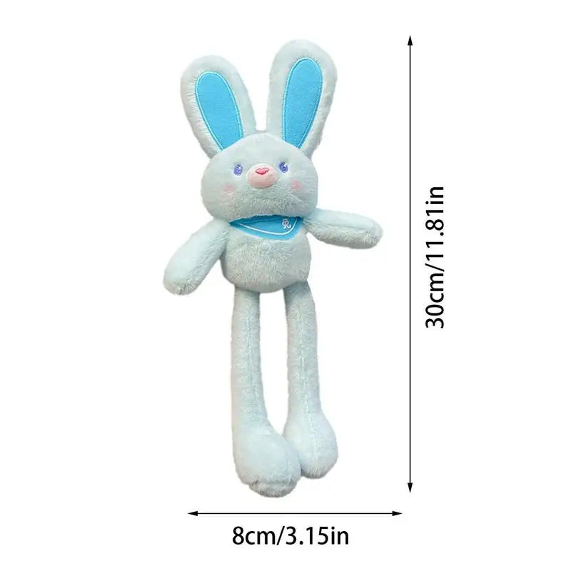 Pull The Rabbit Basket Stuffers Porte-clés Lapin Jouets en peluche Lapin à tirer Jouets en peluche doux Jouets en peluche anti-stress Jouet lapin anniversaire