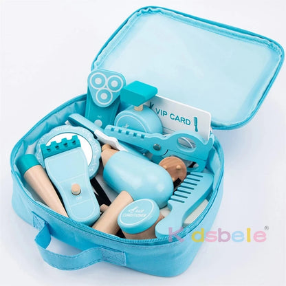 18x Coffret à outils de jeu de simulation de beauté pour enfants Coffret de jouets de coiffure Coffret de maquillage pour tout-petits