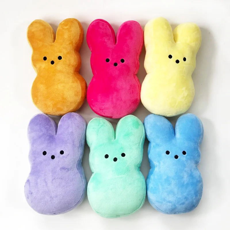 Conejito de peluche de 15 cm, conejito de Pascua, zanahoria, estrella, conejo, muñeco de peluche, decoración para habitación, sofá, almohada suave, regalos para niños