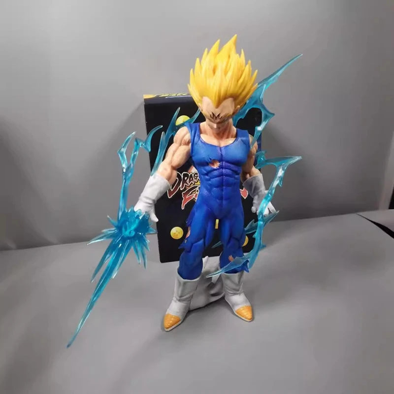 Figura de anime Dragon Ball Z de 28 cm, figura de acción Majin Vegeta, figura GK Super Saiyan Vegeta, modelo de colección para adultos, juguetes, regalos