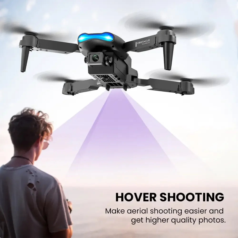 E99 Folding Drone Quadcopter Remote Control Handle Four Axis Aircraft HD 4K Photography UAV Altitude Fixation