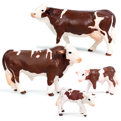 Figurine d'action de haute qualité, modèle d'animaux de simulation, conception réaliste, bétail, vache, taureau, décoration de la maison, jouets éducatifs pour enfants, cadeau