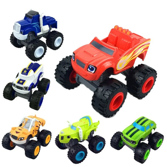 Children's Toy Car and Monster Machines Super Stunts Blaze Boys Kids Truck Car Coll Gift for Child At Birthday Christmas Gifts