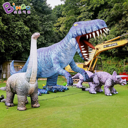 Jurassic Theme Giant Inflatable Dinosaur Balloon Replica 3m Length For Children Park Yard Event Decoration Toys