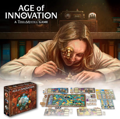 Age of Innovation - Un jeu Terra Mystica, jeu de société de stratégie de faction, 14 ans et plus, 1 à 5 joueurs, 40 min