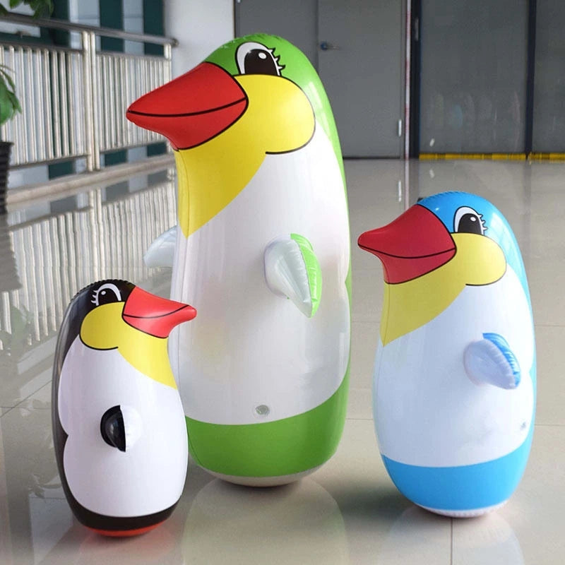 Jouet gonflable en PVC 36 cm/45 cm/70 cm, gobelet créatif et réaliste en forme de pingouin de dessin animé pour enfants, cadeaux pour piscine et plage