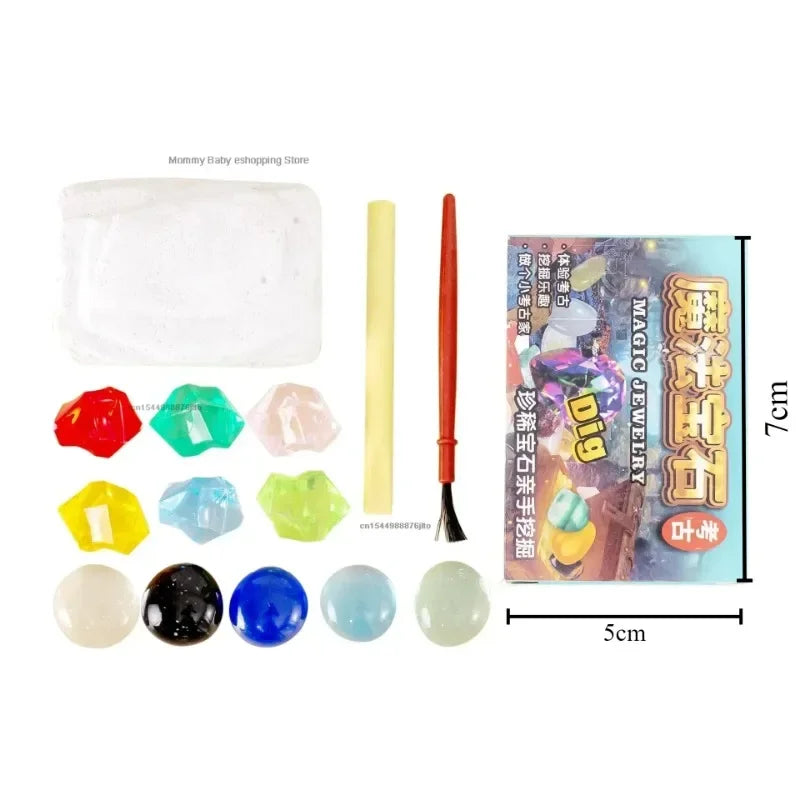 Dig Kits for Kids Educational Toy Crystal Mining Archaeology Excavation Dig Gem Stones Children STEM Learning Gifts