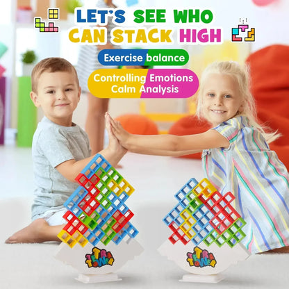 Puzzles Tetra Tower Fun Balance Stacking Building Blocks Jeu de société pour enfants adultes amis équipe dortoir famille soirée de jeux fête