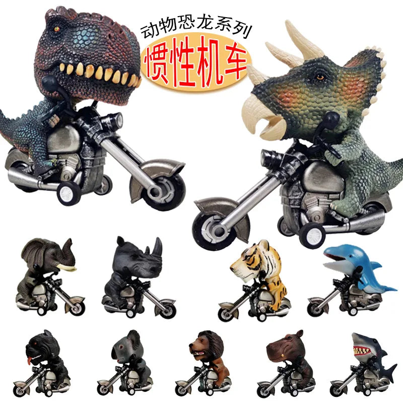 Inertia Dinosaur Motorcycle Bear Dog Hippo Shark Lion Panda Rhino Tiger Koala Elephant Animals Motorcycle Car Children Toys