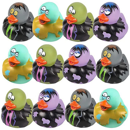 Montessori Toys 10PCS New and Cute Children's Birthday Gifts Baby Bath Items Halloween Rubber Duck Pools Water Fun Hobbies