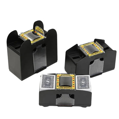 Mélangeur de cartes à jouer automatique, machine de tri de poker électrique en plastique pour jeux de bridge, accessoires de divertissement, sans batterie