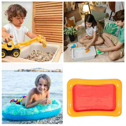 Mini Pool Inflatable Toys Air Cushion Children Sandbox Fishing Moldable Tray Pvc Water Play Baby Bath