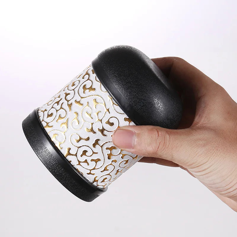 1pc Nouveau Créatif Champignon Tête Tamis Tasse Shake PU Cuir Dés Tasses Shaker Tasses pour Bar Party Yahtzee Farkle Dice Games