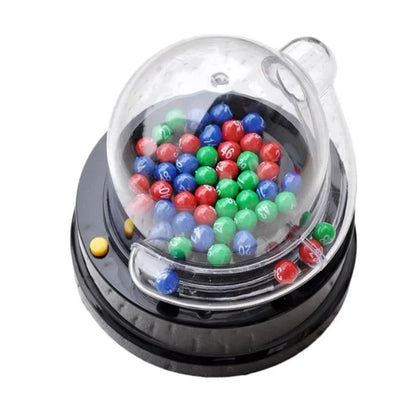 1 pc Mini Bingo Game Shake Double Colour Battery Free Entertainment Party Electric Lucky Lottery Toy Number Picker