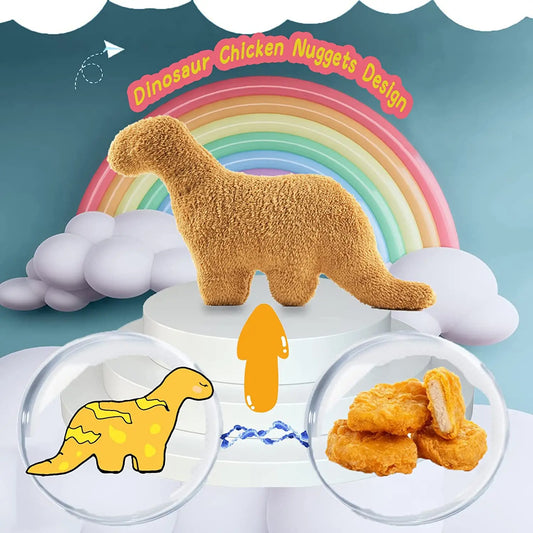 Mini Size Dino Chicken Nugget Plush Soft Dinosaur Doll Dinosaur Theme Party Decorations Stuffed Animal Toy