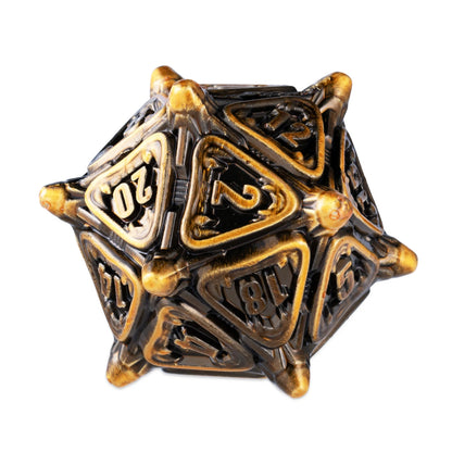 Ensemble de dés DND en métal 7 pièces Ensemble de dés D&amp;D Ensemble de dés polyédriques Dés de jeu de rôle pour donjons et dragons Dés de jeu DND D20 D10 D6