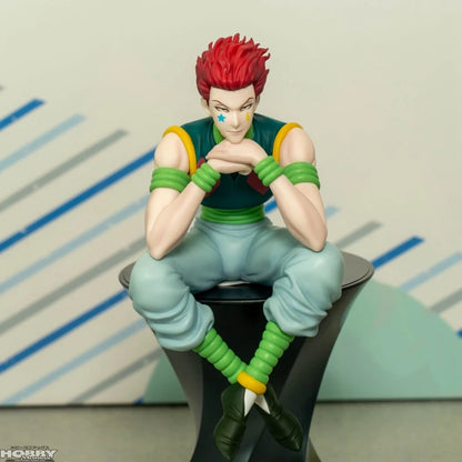 Figurine d'anime Hunter×Hunter 14 cm Figurine d'action de la troupe fantôme Hisoka Noodle Stopper Décoration de chambre Noodle Stopper PVC Modèle Jouets