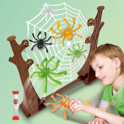 Bouncing Spider Desktop Board Games Kids Adult Family Party Entertainment Game Children's Table Spider Web Birthday Gifts Toy