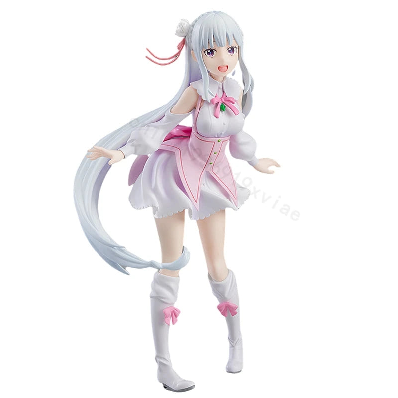 Figurine d'anime Re: Zero Starting Life in Another World de 17 cm, figurines d'action Emilia, Kawaii Memory Snow, collection Emilia, jouets modèles