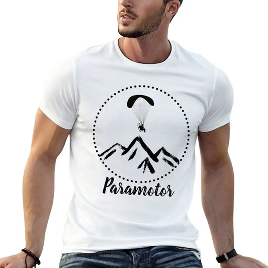 T-shirt Paramotor T-shirts mignons hauts hauts t-shirts ajustés pour hommes