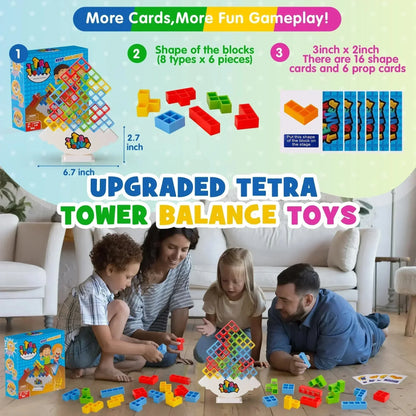 Puzzles Tetra Tower Fun Balance Stacking Building Blocks Jeu de société pour enfants adultes amis équipe dortoir famille soirée de jeux fête