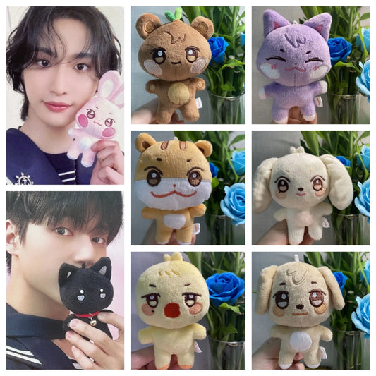 10CM Pop-up Store Doll Keychain ANITEEZ Cartoon Cute Plush Pendant Keyring Bag Accessories Kpop Yunho Yeosang Fans Gifts