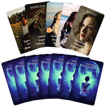 Oracle Deck, Heart Hidden Secrets, Cartes de Tarot de l'Amour, Divination Taro pour Débutants, Prophète, Version Anglaise, 12x7cm, 78 cartes