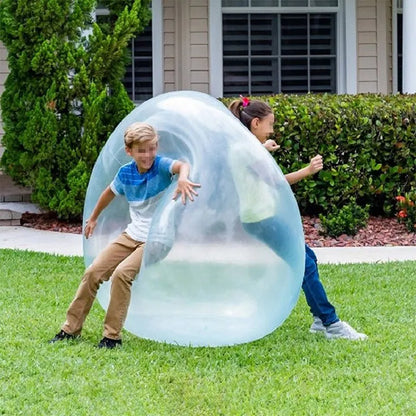 Bolas de burbujas inflables suaves de 50 cm para exteriores para niños, juguetes para fiestas, divertidos globos de agua reutilizables