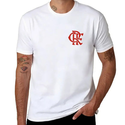 T-shirt streetwear poids lourd New Flamengo Soccer Team T-shirt uni anime T-shirt graphique grande taille hauts pour hommes en coton