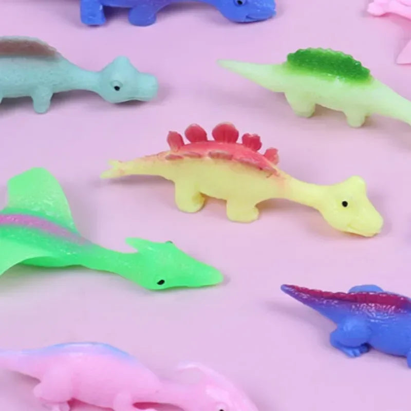 Dinosaur Catapult Finger Darts Spoof Stretch Dinos Toy Squishy Funny Pranks Cool Stuff Sensory Kids Toys Anti Stress Fidget Toys