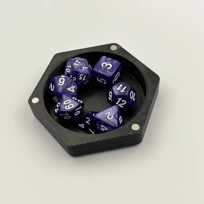 Bandeja de dados de resina DND Caja de dados para jugadores de juegos de rol, para mazmorras y caja de colección de dados de dragón Caja de bandeja de dados DND RPG