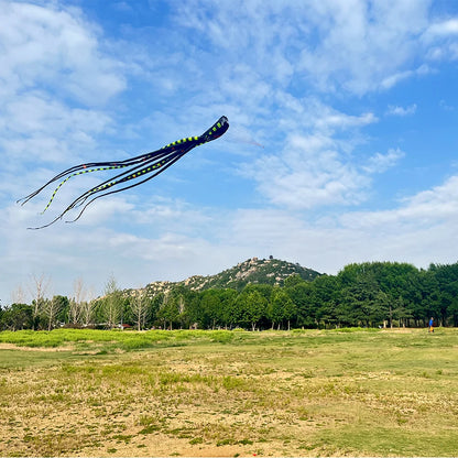 Cometa inflable con software de cometa de pulpo grande 3D de 8 metros, fácil de volar y resistente al desgarro, interacción entre padres e hijos, cometa Weifang