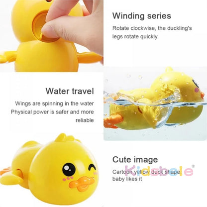 Bath Toy Duck for Wind up Water Floating Toy for Baby Bathtub Bath Toy Swimming Ducks Fun Bath Time Gift