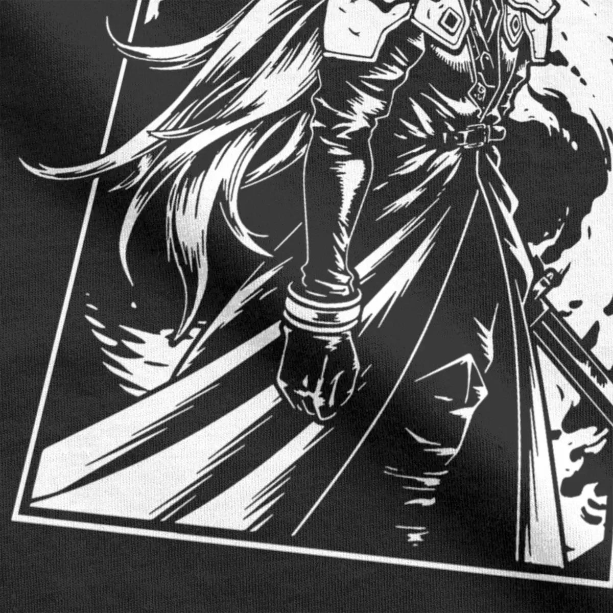 Camisetas para hombre de Final Fantasy Sephiroth The Man In The Black, camisetas novedosas, camisetas de manga corta, ropa clásica 100 % algodón