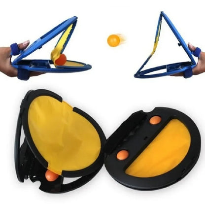 Jeux de plein air Parent-enfant Lancer et attraper des sports de balle Fitness Saisir la balle à la main Raquette pour adultes Enfants Jouets Cadeaux