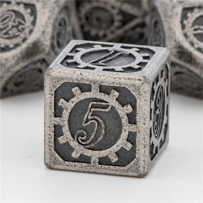 KERWELLSI D&D Dice Set DND, Polyhedral Metal Dungeon and Dragon Role Playing Game Dice, Handmade Dice D20 D12 D10 D8 D6 D4