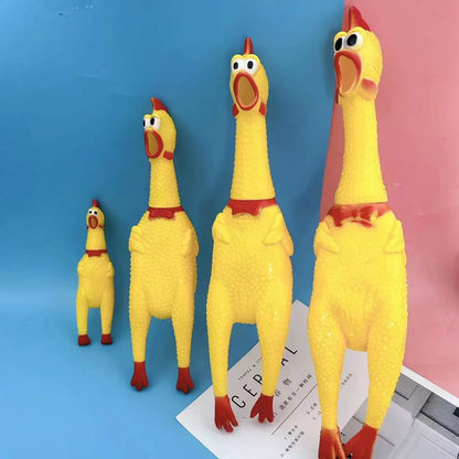 Crazy Huge Rubber Chicken Toy Giant Screaming Noise Makers for Parties Pranks Practical Jokes Squeaks Up To Novelty Gag Toys