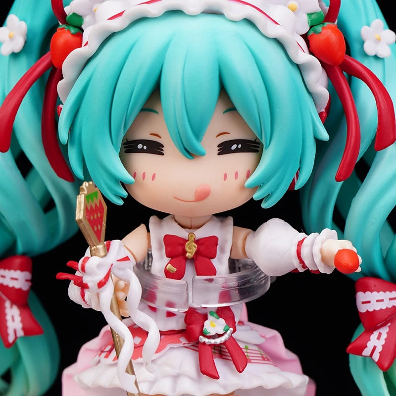 Figurine d'anime Hatsune Miku 10 cm #1939 15e anniversaire Strawberry Miku Figurine d'action #1940 PVC Collection Modèle Poupée Jouets Cadeau